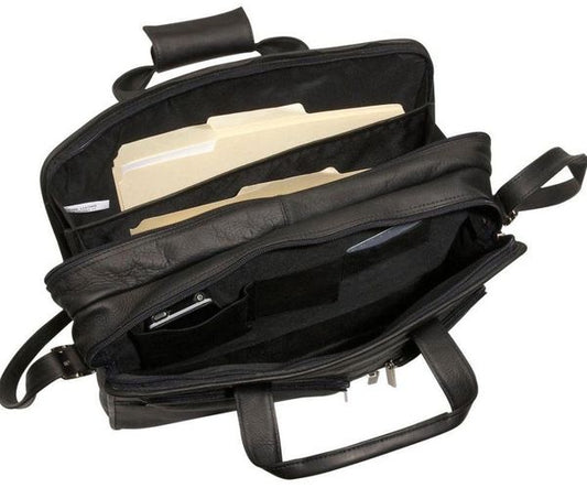 David King Multi Pocket Organizer Briefcase, Double Gusset 151