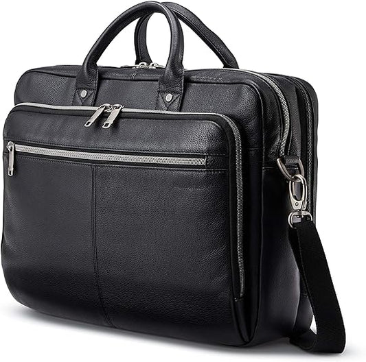 Samsonite Classic Leather Toploader Briefcase 126039