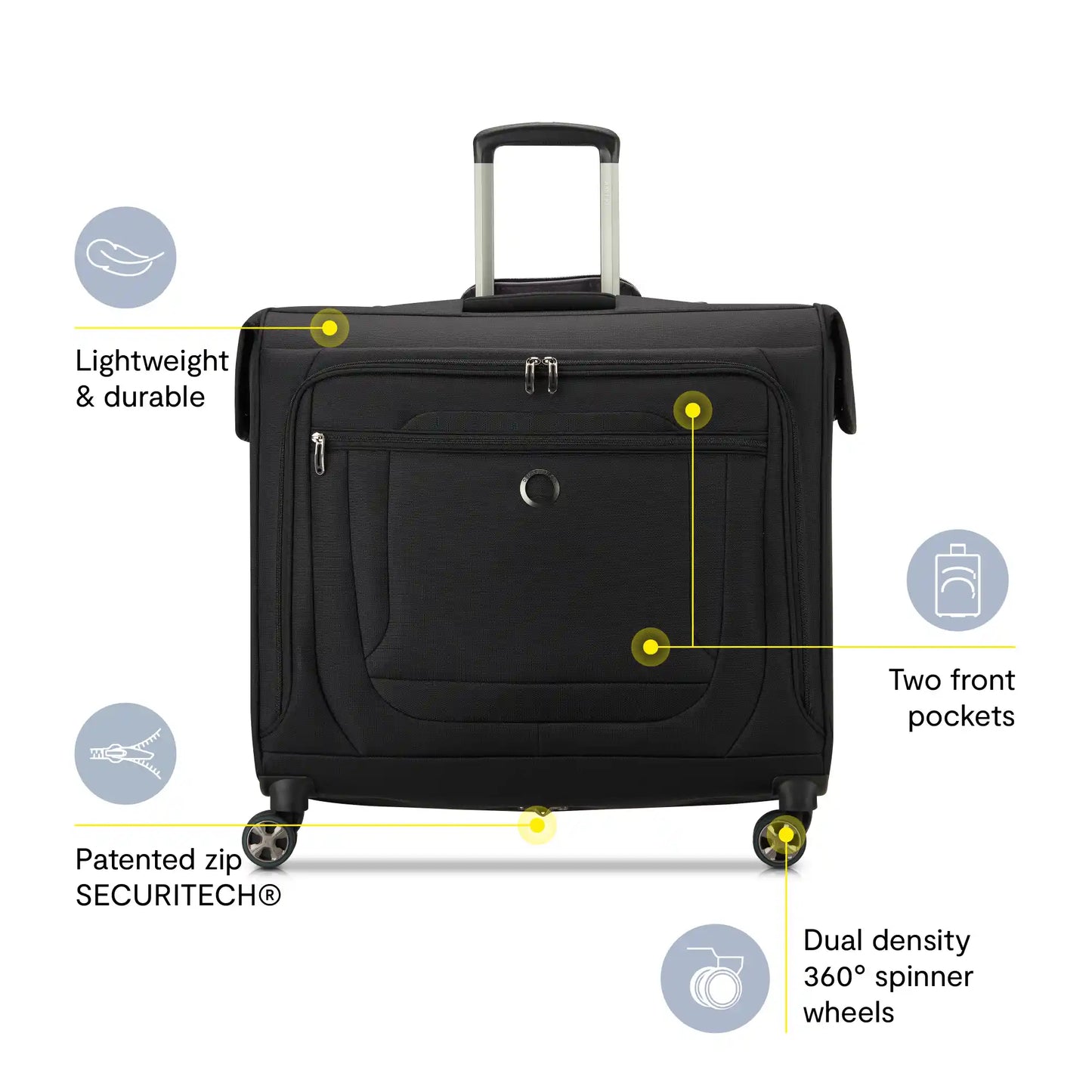 Delsey Helium DLX Rolling Spinner Garment Bag