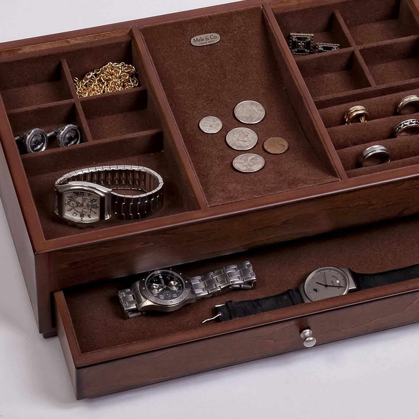 Mele & Co. Landon Dresser Top Jewelry Box