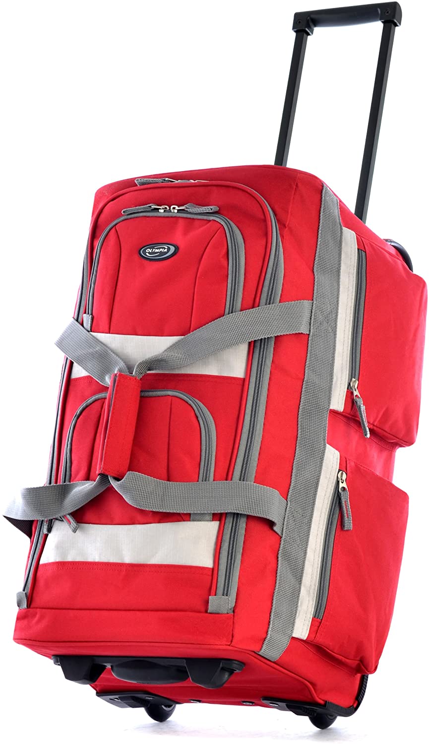 Olympia 8 Pocket Rolling Duffel Bag