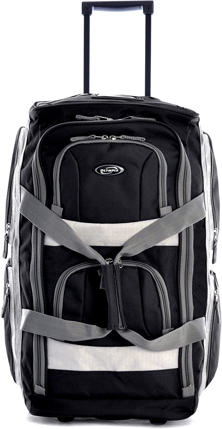 Olympia 8 Pocket Rolling Duffel Bag