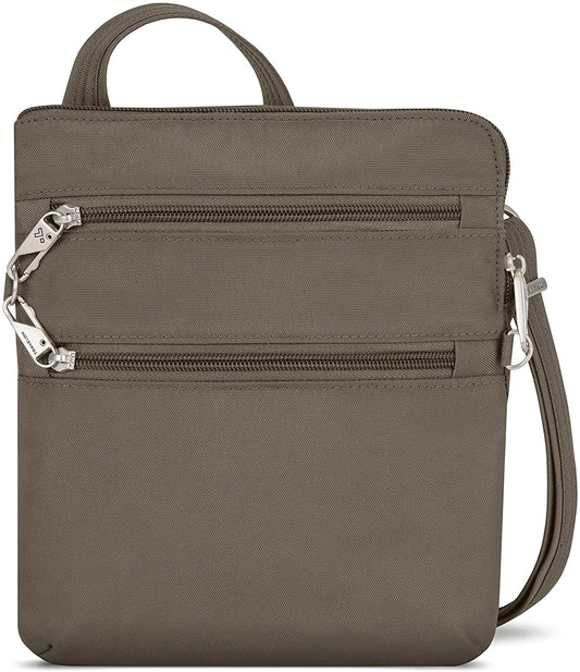Travelon Anti-theft Classic Slim Dbl Zip Crossbody Bag 43116
