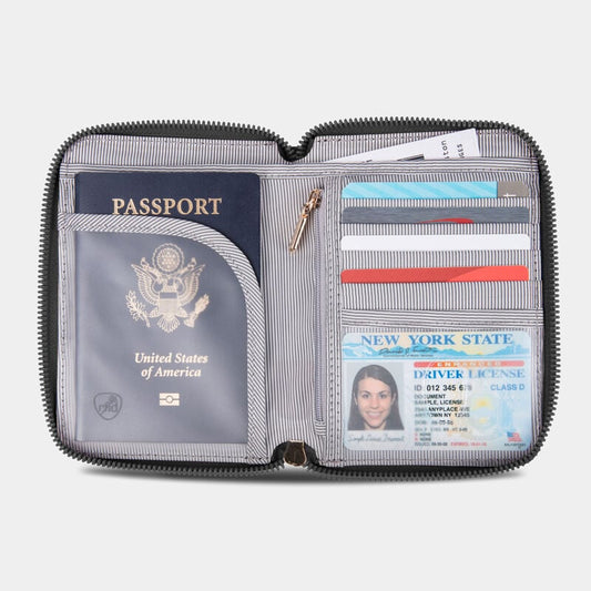 Travelon RFID Blocking Passport Zip Wallet 43401