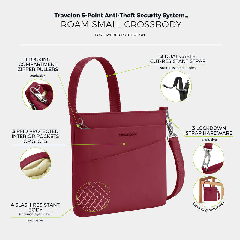 Travelon Roam Anti-Theft Small Crossbody 43675