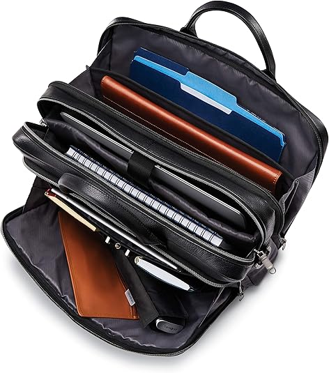Samsonite Classic Leather Toploader Briefcase 126039