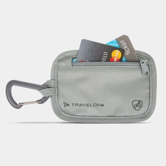 Travelon RFID Clip Stash Pouch Gray 13368-510