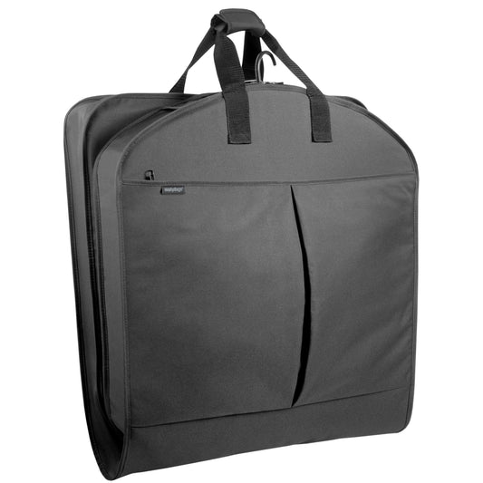 WallyBags 45" Garment bag with Extra Capacity 872 Black