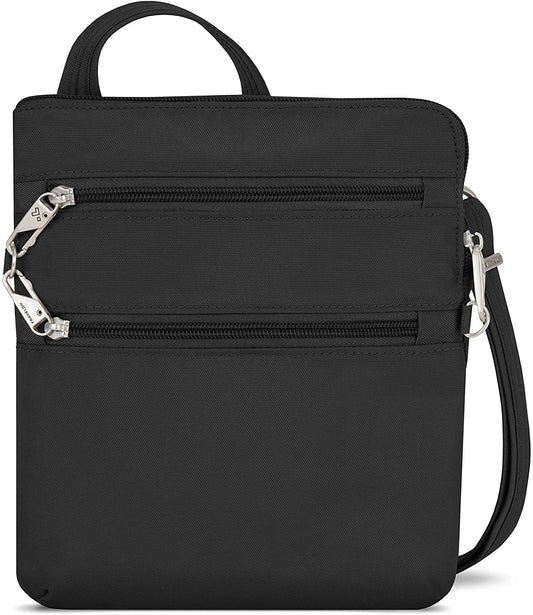 Travelon Anti-theft Classic Slim Dbl Zip Crossbody Bag 43116