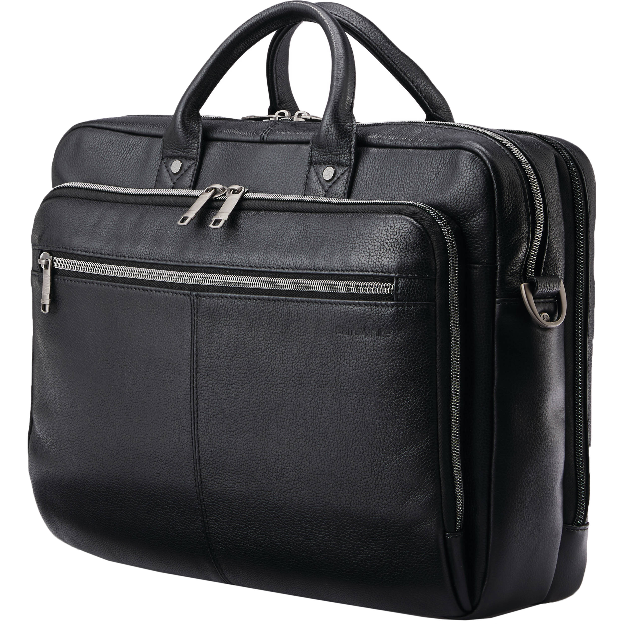 Samsonite Classic Leather TopLoader Black 126039 – Square Luggage